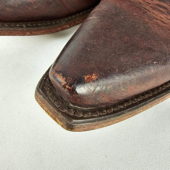 Women's Brown Leather Ankle Boots - Picture 5 of 12